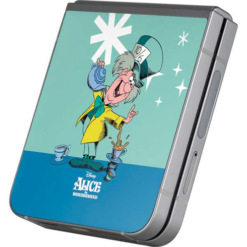 Disney Alice in Wonderland Mad Hatter Tea Party Galaxy Z Flip6 Skin